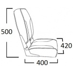 Fotel składany miękki 40x42 wys.50cm 